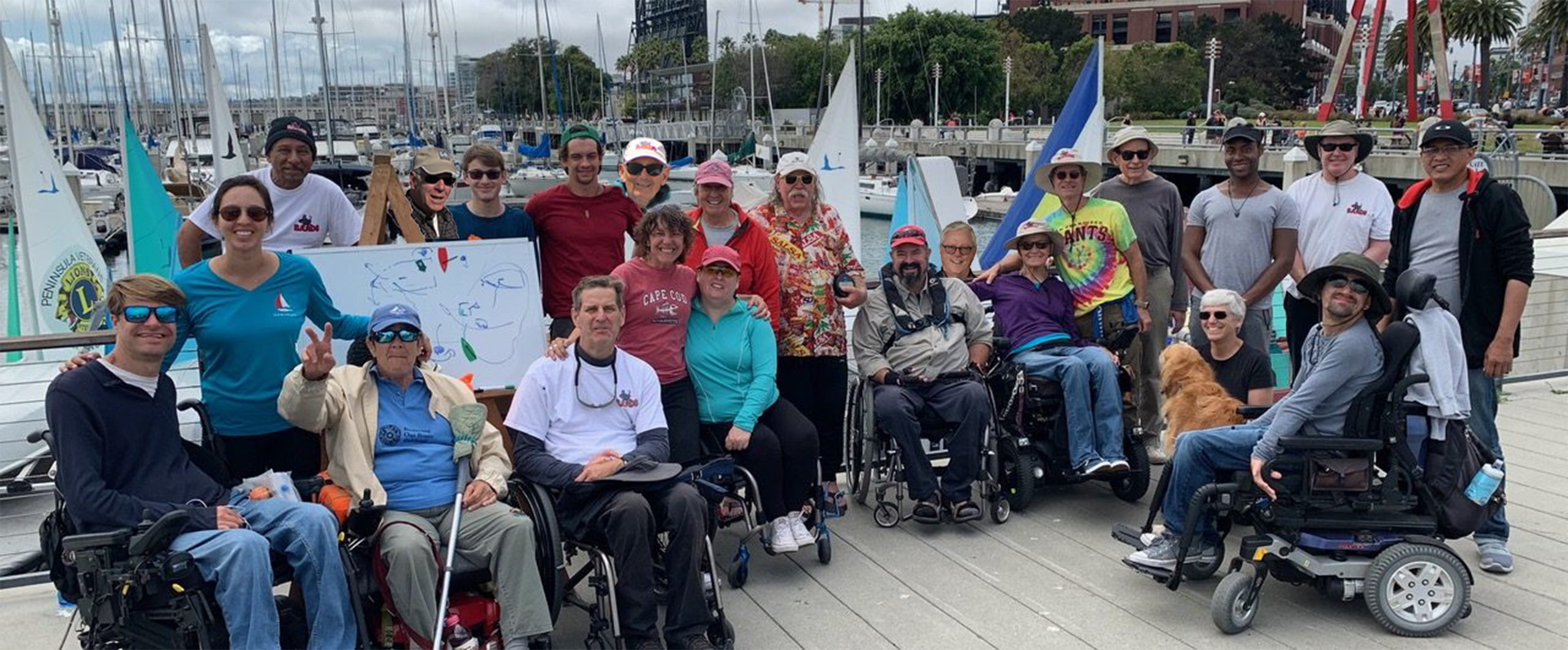 BAADS members on dock at Pier 40